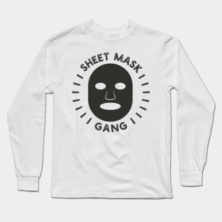 Sheet Mask Gang Design Long Sleeve T-Shirt